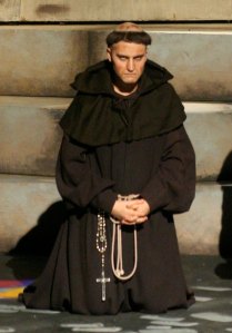 Scott as the irate Father Toulon in Red Noses